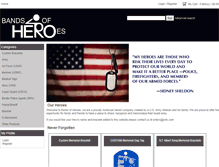 Tablet Screenshot of bandsofheroes.com